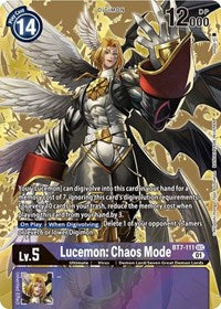 Digimon Card Next Adventure Lucemon: Chaos Mode BT7-111 SEC Alternate Art
