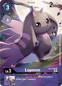 Digimon Card Next Adventure Lopmon BT7-068 R Alternate Art