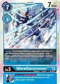 Digimon Card Next Adventure WereGarurumon BT7-026 SR
