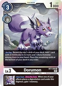 Digimon Card Next Adventure Dorumon BT7-056 R