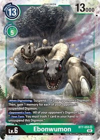 Digimon Card Next Adventure Ebonwumon BT7-055 SR