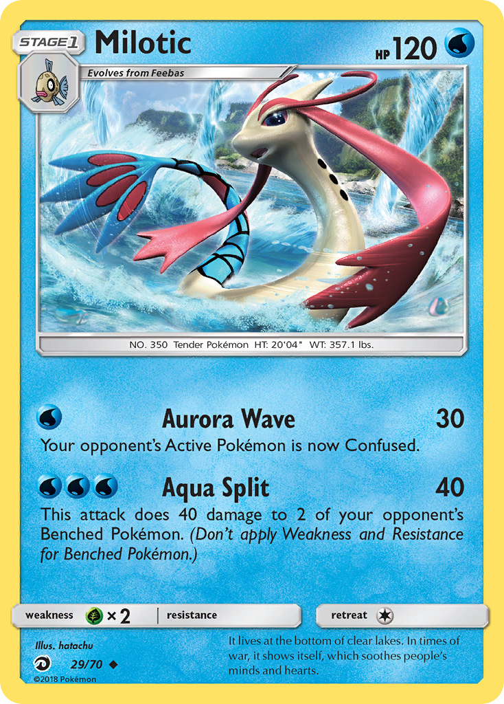 Pokemon Card Dragon Majesty 29/70 Milotic Pokemon Uncommon *MINT*