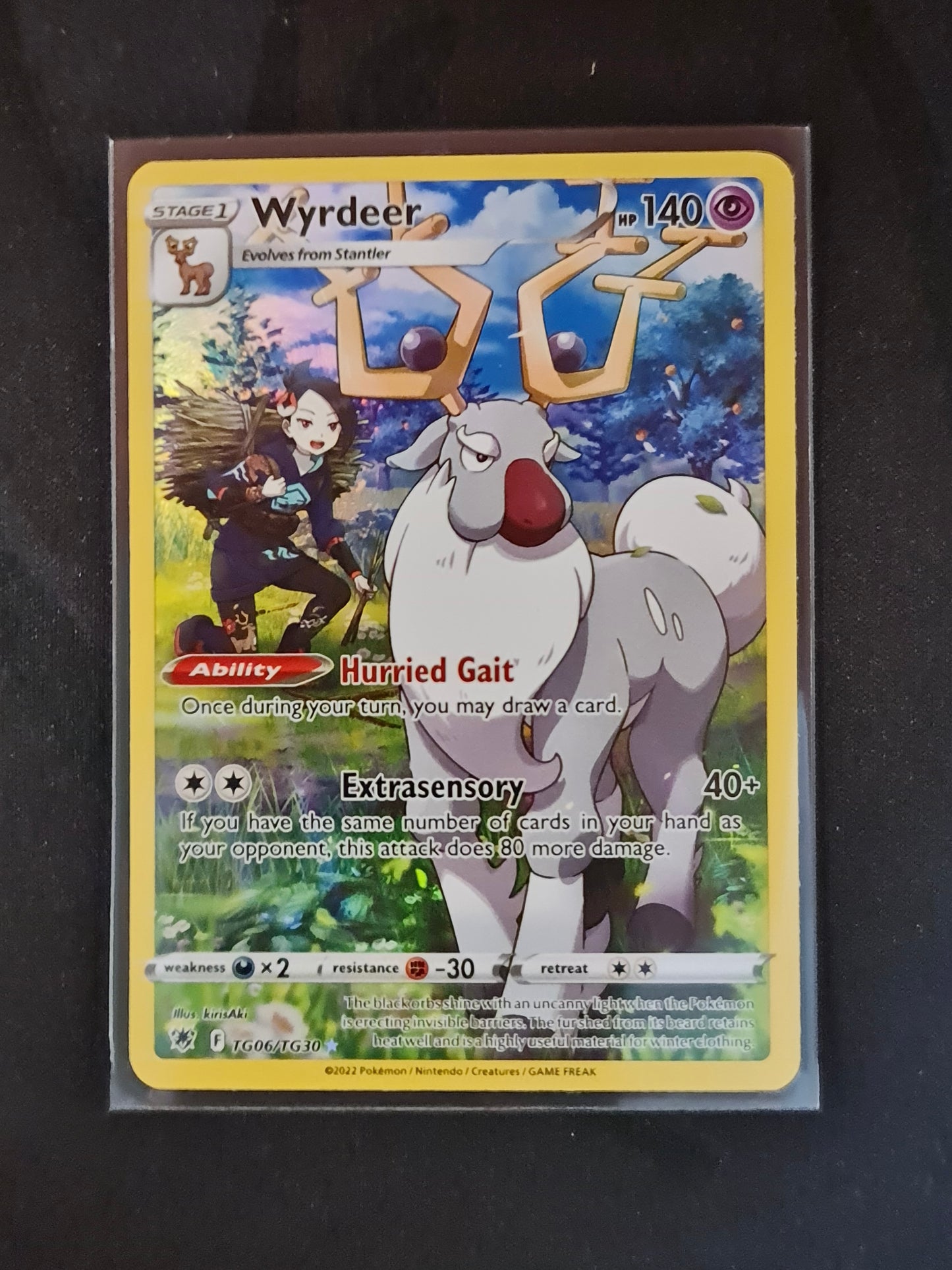 Pokemon Card Astral Radiance Trainer Gallery TG6/TG30 TG06/TG30 Wyrdeer Holo Rare