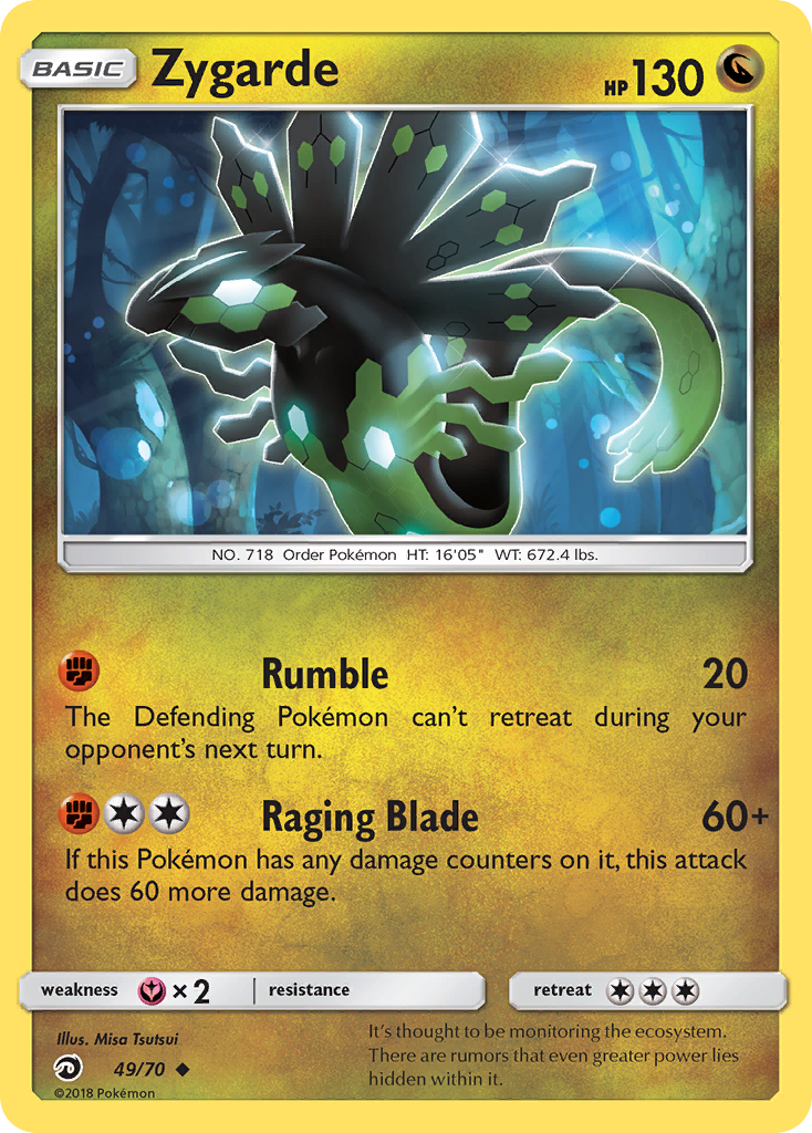Pokemon Card Dragon Majesty 49/70 Zygarde Pokemon Uncommon *MINT*