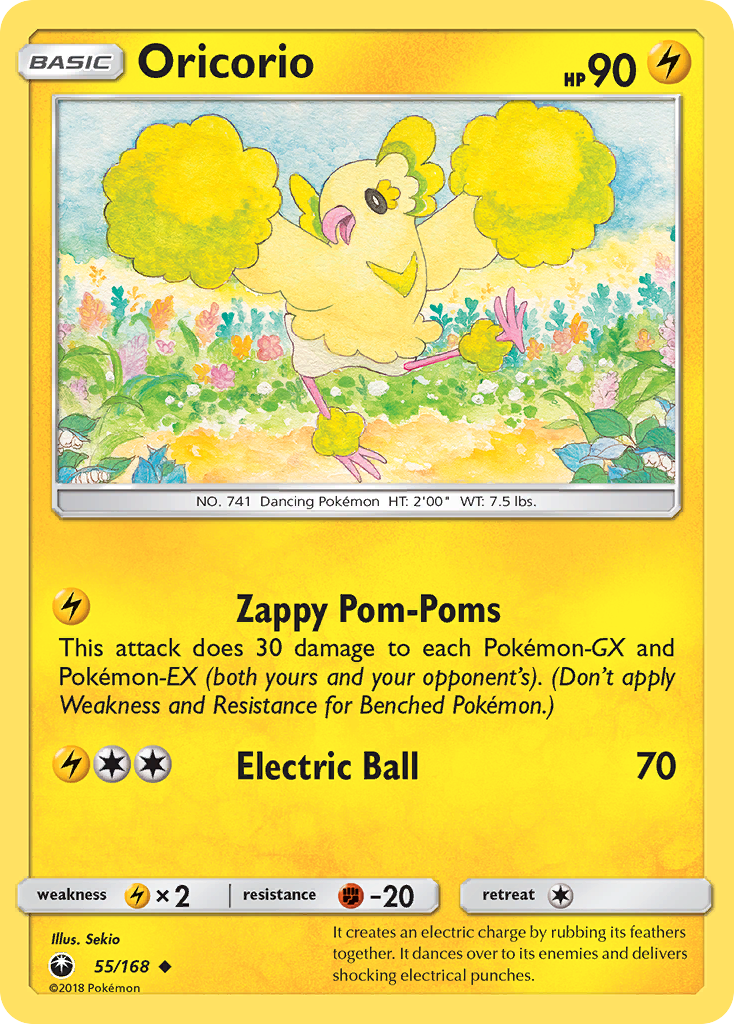 Pokemon Card Celestial Storm 55/168 Oricorio Pokemon Uncommon *MINT*