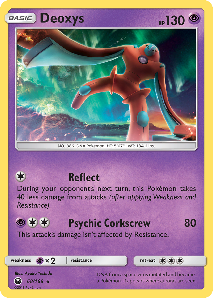 Pokemon Card Celestial Storm 68/168 Deoxys Pokemon Rare *MINT*
