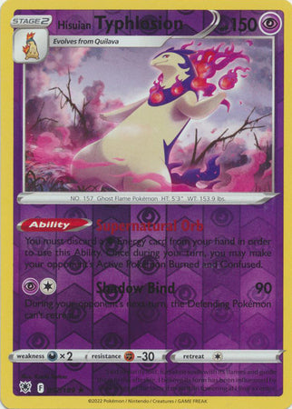 Pokemon Card Astral Radiance 52/189 052/189 Hisuian Typhlosion Reverse Brokenvase Games Pokemon Card Astral Radiance 52/189 052/189 Hisuian Typhlosion Reverse Brokenvase Games
