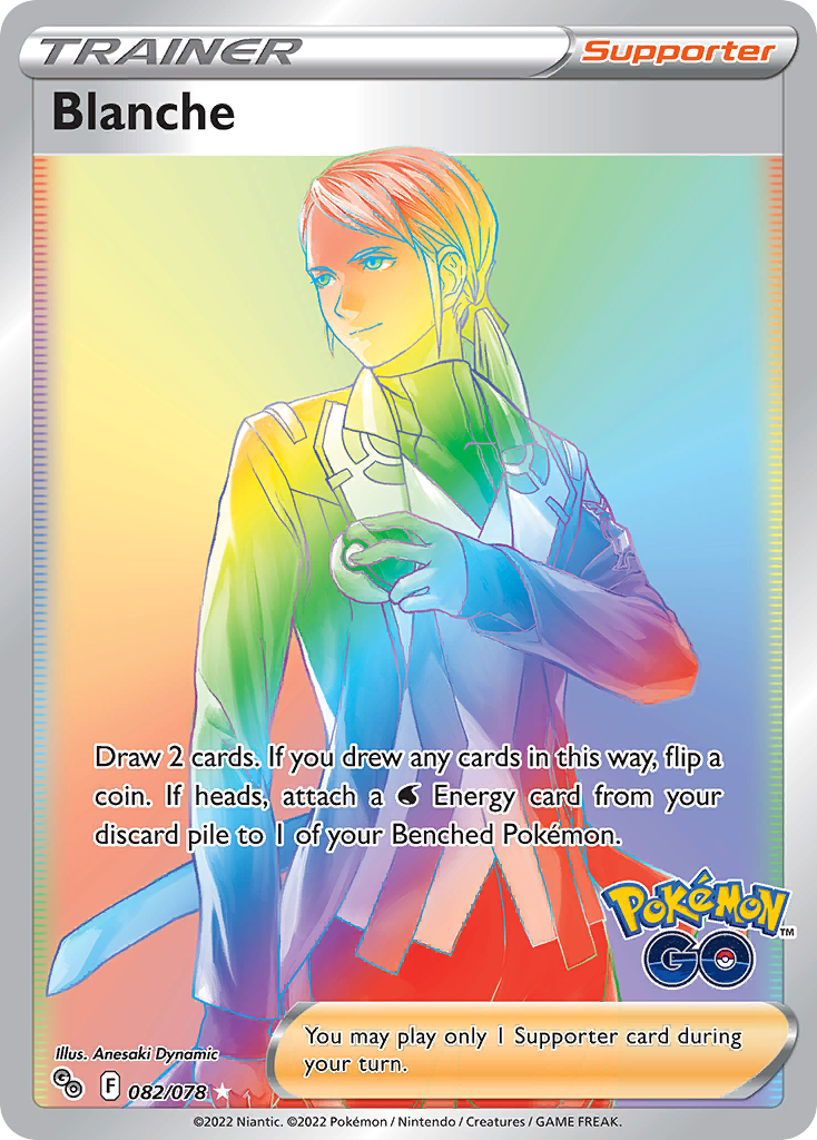 Pokemon Card Pokemon Go 82/78 Blanche Supporter Hyper Rare *MINT*