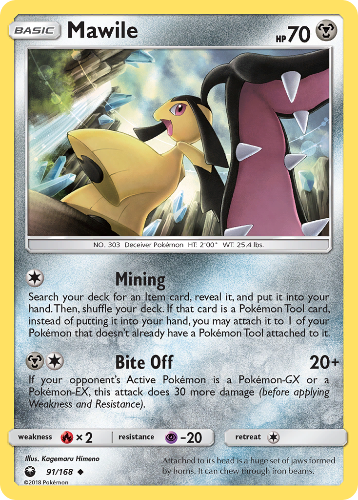 Pokemon Card Celestial Storm 91/168 Mawile Pokemon Uncommon *MINT*