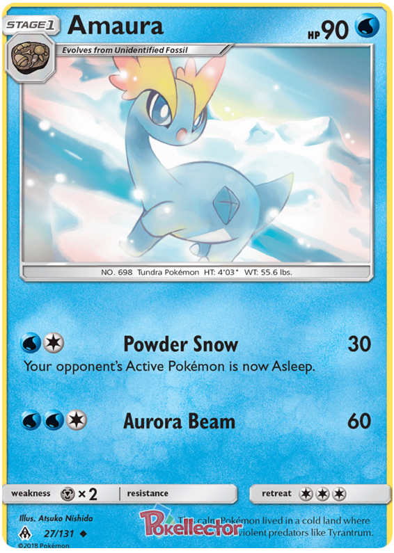 Pokemon Card Forbidden Light 27/131 027/131 Amaura Uncommon *MINT*