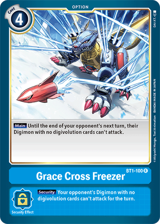 Digimon Card Ver 1.5 Grace Cross Fryser BT1-100 R