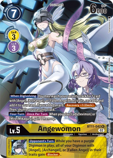 Digimon Card Dimensional Phase Angewomon Alt Art BT11-042 R