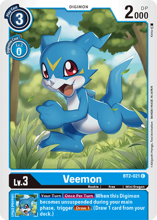 Digimon Card Ver 1.5 Veemon BT2-021 C