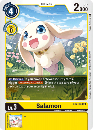 Digimon Card Ver 1.5 Salamon BT2-034 U