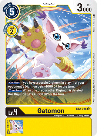 数码宝贝卡 Ver 1.5 Gatomon BT2-036 U