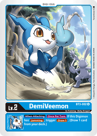 Digimon Card Ver 1.5 DemiVeemon BT3-002 U