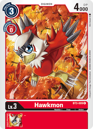 Digimon Card Ver 1.5 Hawkmon BT3-009 C