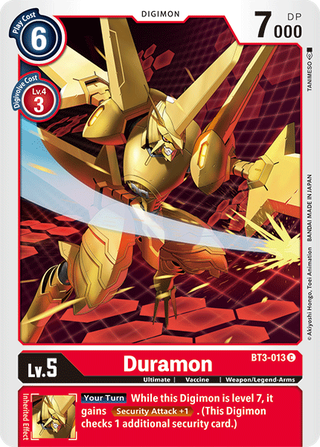 Digimon Card Ver 1.5 Duramon BT3-013 C