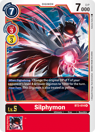 Digimon Card Ver 1.5 Silphymon BT3-014 R