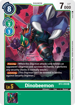 Digimon Card Ver 1.5 Dinobeemon BT3-055 R