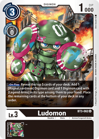 Digimon Card Ver 1.5 Ludomon BT3-062 U