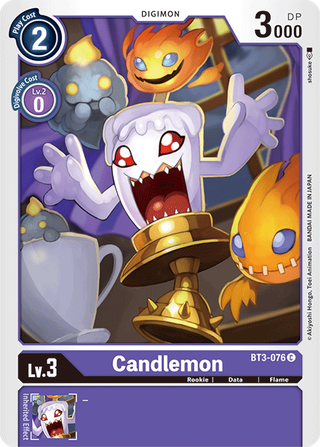 Digimon Card Ver 1.5 Candlemon BT3-076 C