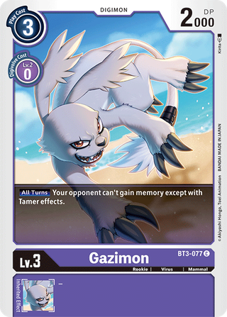 Digimon Card Ver 1.5 Gazimon BT3-077 C
