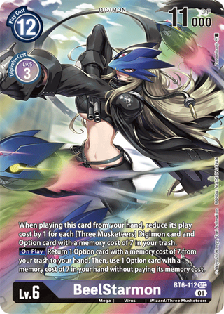 Digimon Card Double Diamond BeelStarmon BT6-112 SEC Alternate Art