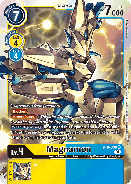 Digimon Card New Awakening Magnamon BT8-038 SR