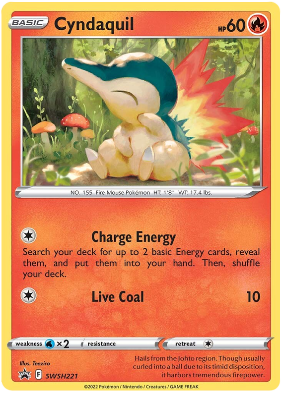 Pokemon Card SWSH Black Star Promos SWSH221 Cyndaquil