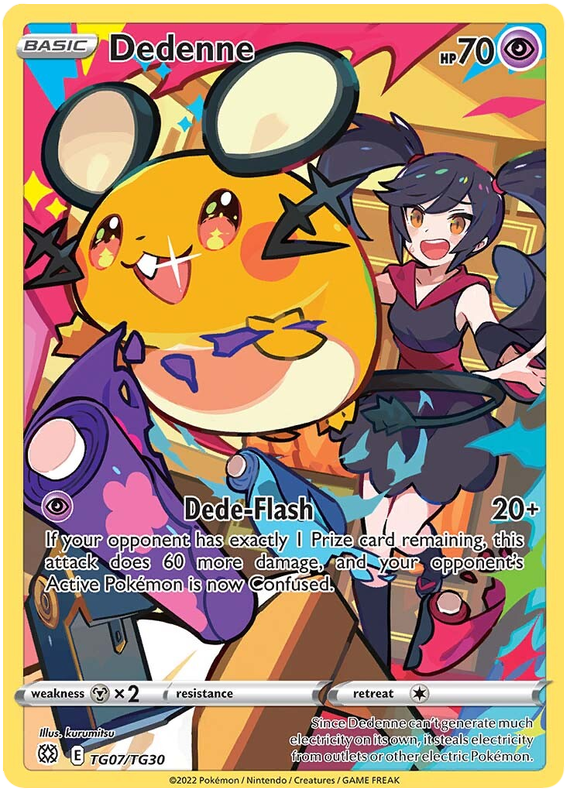 rare pokemon cards brilliant stars Pokemon Card Brilliant Stars TG07/TG30 TG7/TG30 Dedenne Holo Rare – Brokenvase Games