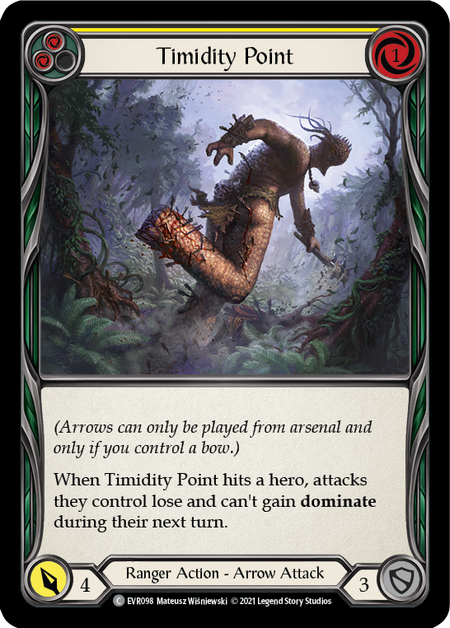 Flesh and Blood Everfest First Edition C EVR098 Timidity Point (Yellow) Standard