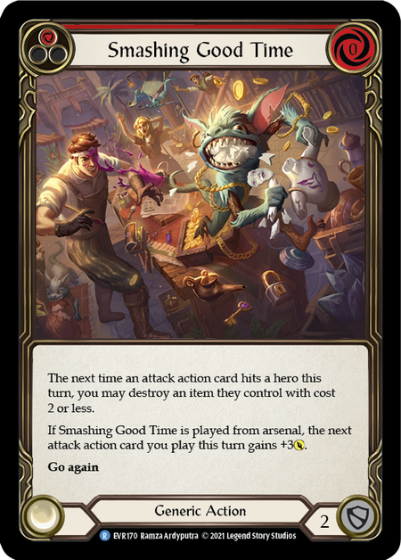 Flesh and Blood Everfest First Edition R EVR170 Smashing Good Time (Red) Rainbow