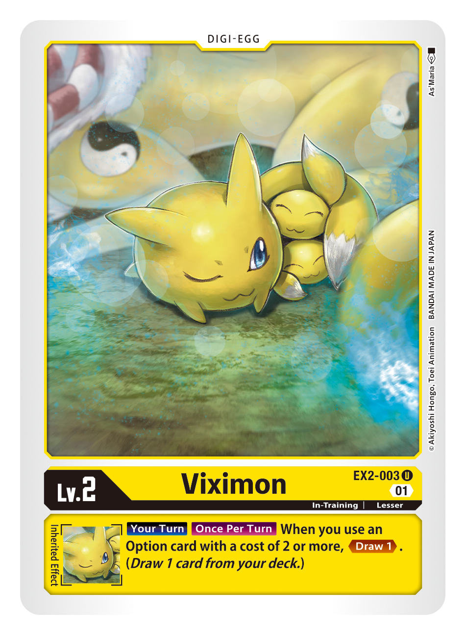 Digimon Card Digital Hazard Viximon EX2-003 U