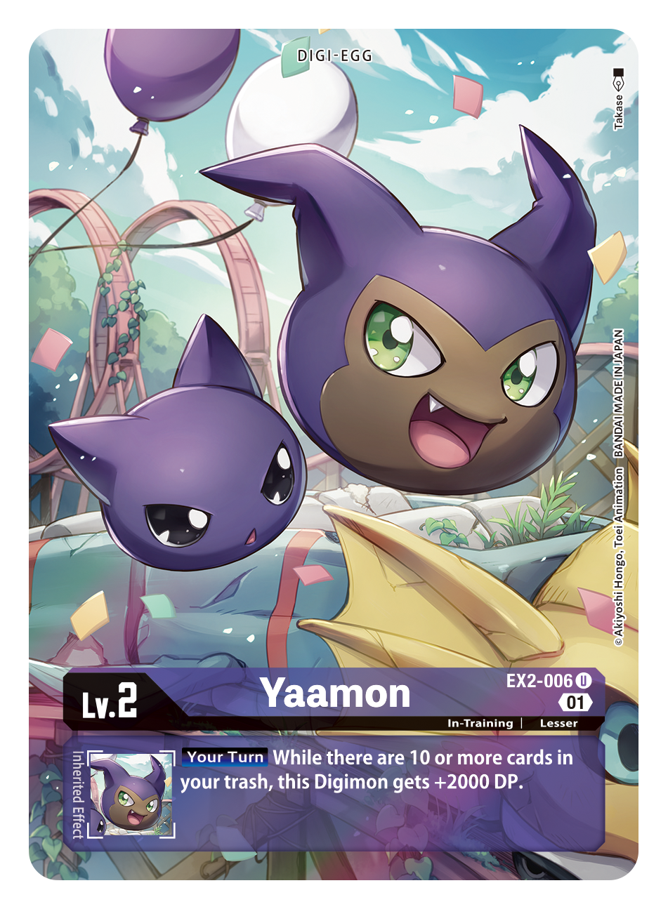 Digimon Card Digital Hazard Yaamon Alt Art EX2-006 U