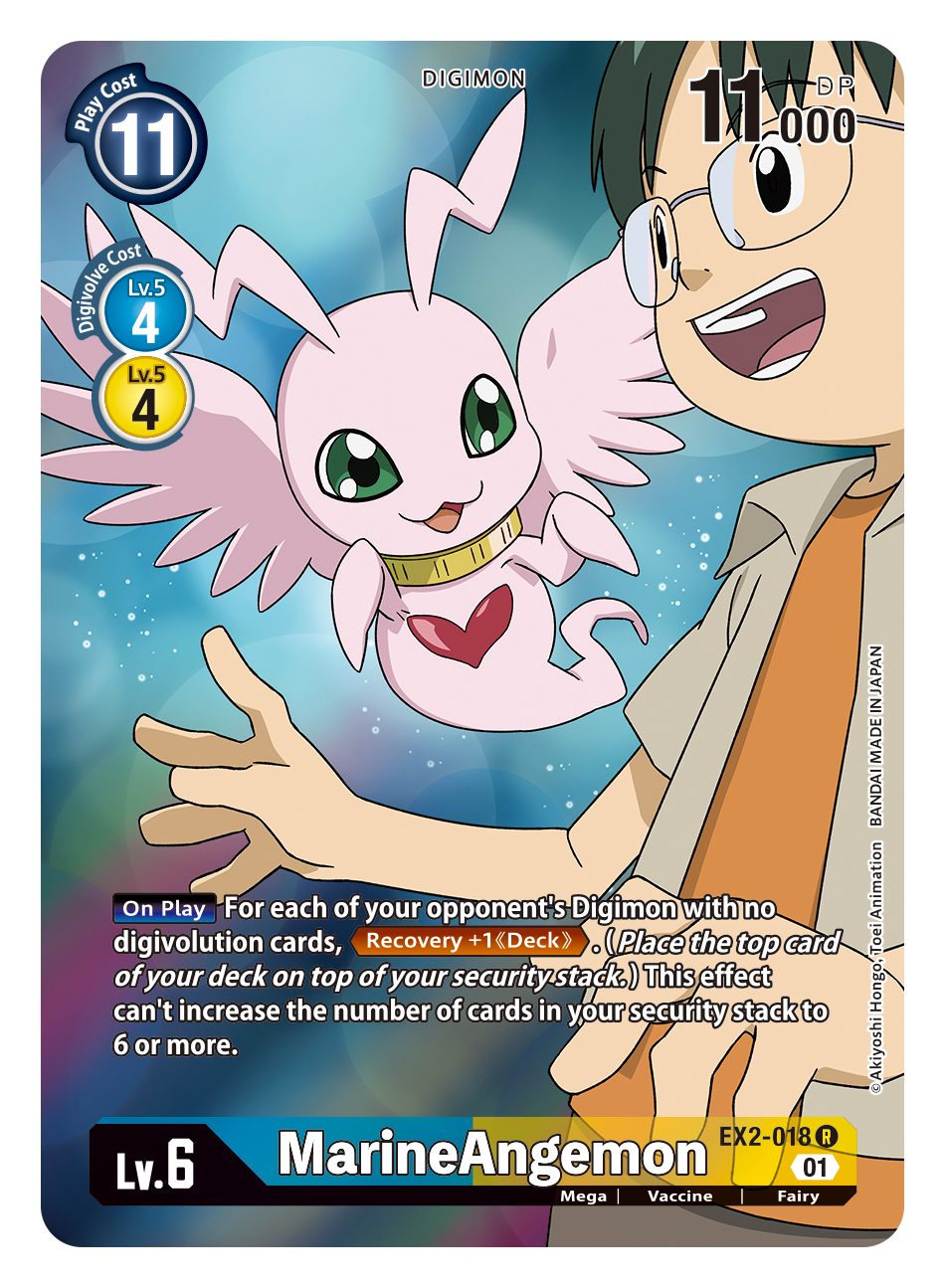 Digimon Card Digital Hazard MarineAngemon Alt Art EX2-018 R