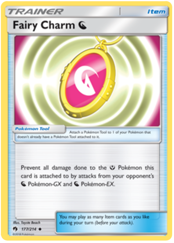 Pokemon Card Lost Thunder 177/214 Fairy Charm D Dragon Item Uncommon *MINT*