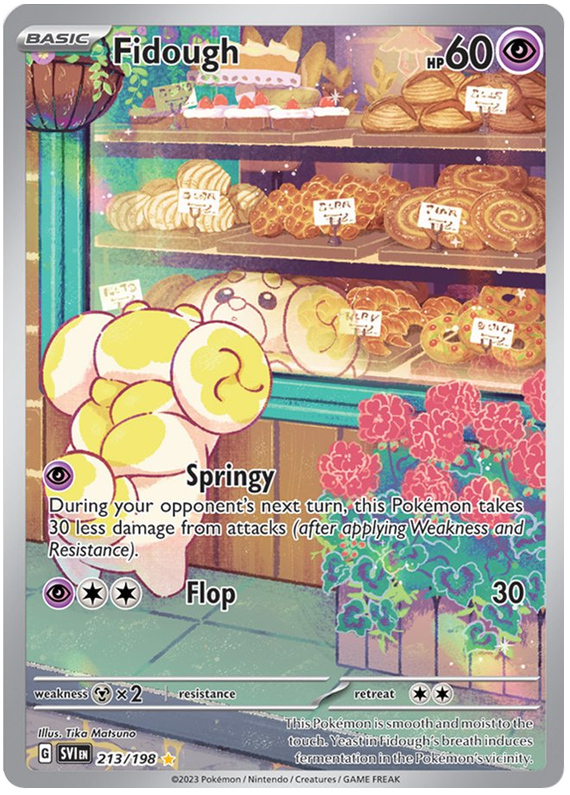 Pokemon Card Scarlet & Violet 213/198 Fidough Illustration Rare *MINT*