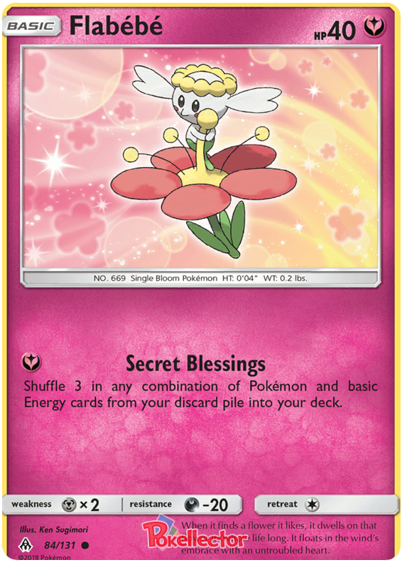 Pokemon Card Forbidden Light 84/131 084/131 Flabébé Common *MINT*