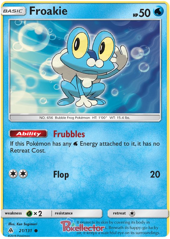 Pokemon Card Forbidden Light 21/131 021/131 Froakie Common *MINT*