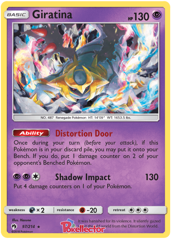 Pokemon Card Lost Thunder 97/214 097/214 Giratina Holo Rare *MINT*