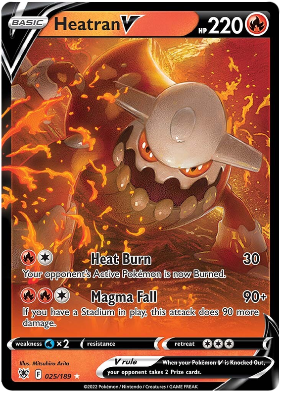 astral radiance rare cards Pokemon Card Astral Radiance 25/189 025/189 Heatran V Ultra Rare *MINT – Brokenvase Games