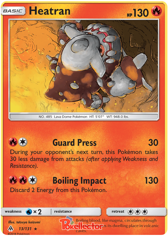 Pokemon Card Forbidden Light 13/131 013/131 Heatran Rare *MINT*