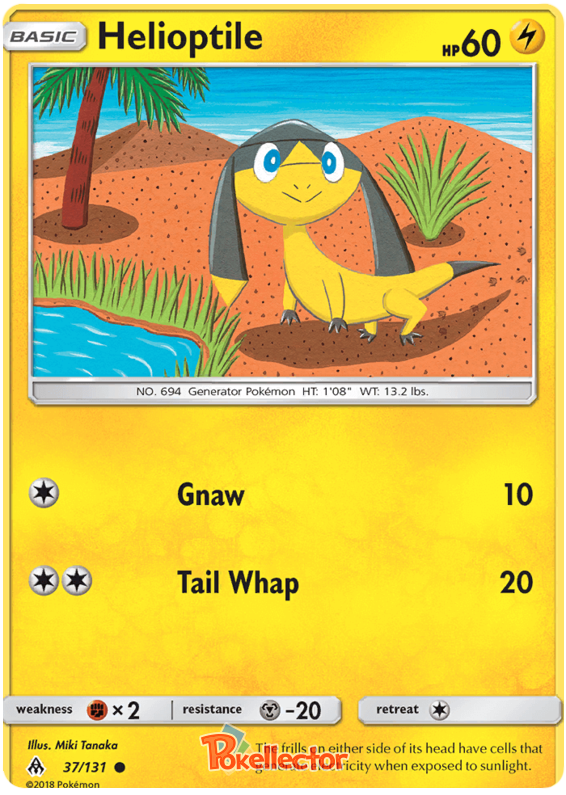 Pokemon Card Forbidden Light 37/131 037/131 Helioptile Common *MINT*