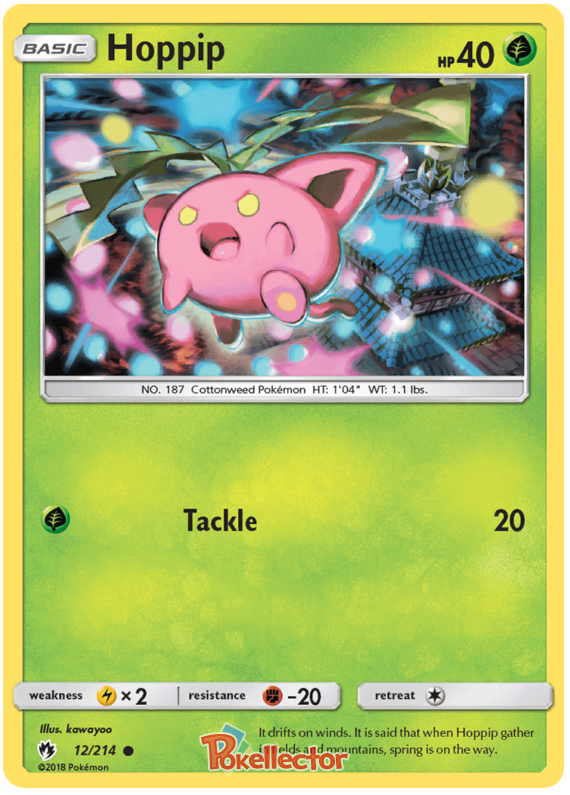 Pokemon Card Lost Thunder 12/214 012/214 Hoppip Common *MINT*
