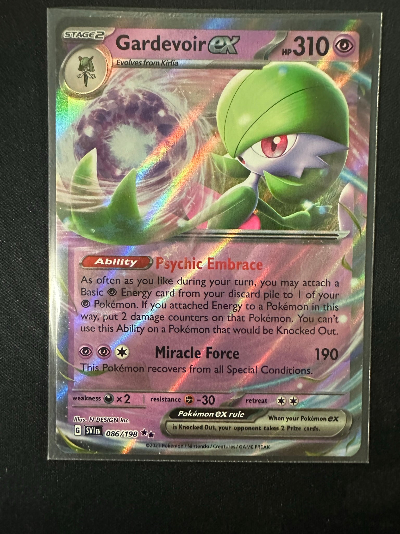 Pokemon Card Scarlet & Violet 086/198 86/198 Gardevoir ex Double Rare –  Brokenvase Games