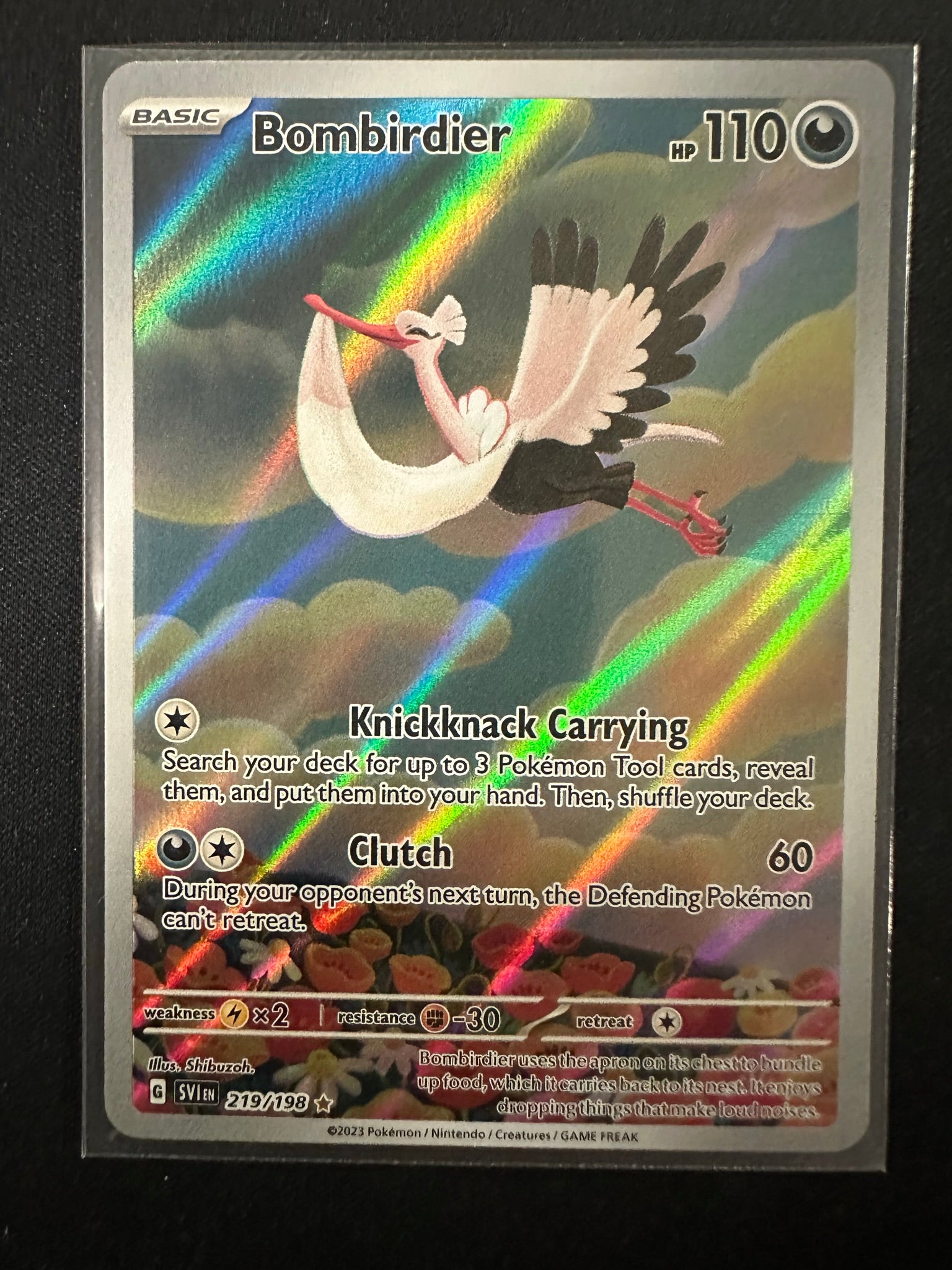 bombirdier pokemon card Pokemon TCG - Stellar Crown - #097/142 - Bombirdier main image 1