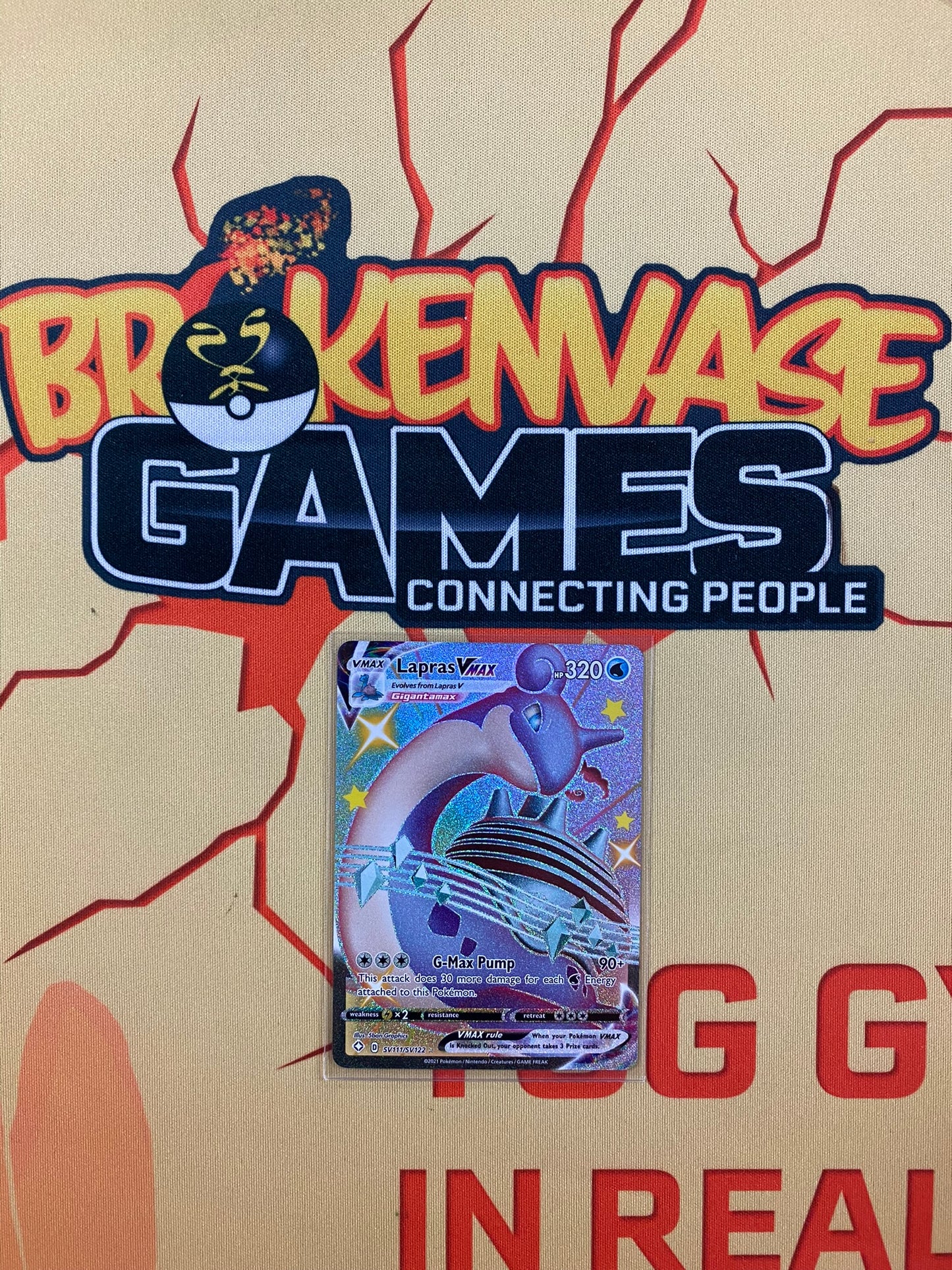 Pokemon Card Shining Fates SV111/SV122 SV111/SV122 Lapras VMAX Shiny Rare