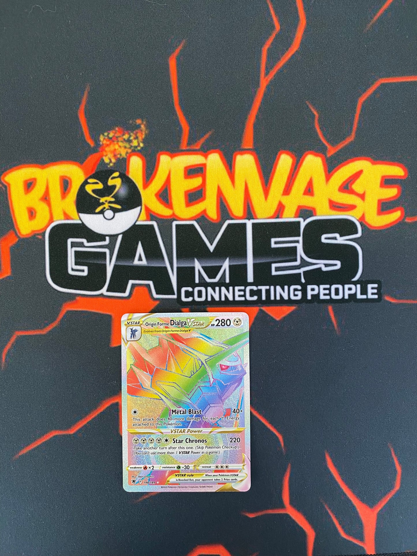 Pokemon Card Astral Radiance 198/189 Origin Forme Dialga VSTAR Hyper Rare *MINT*