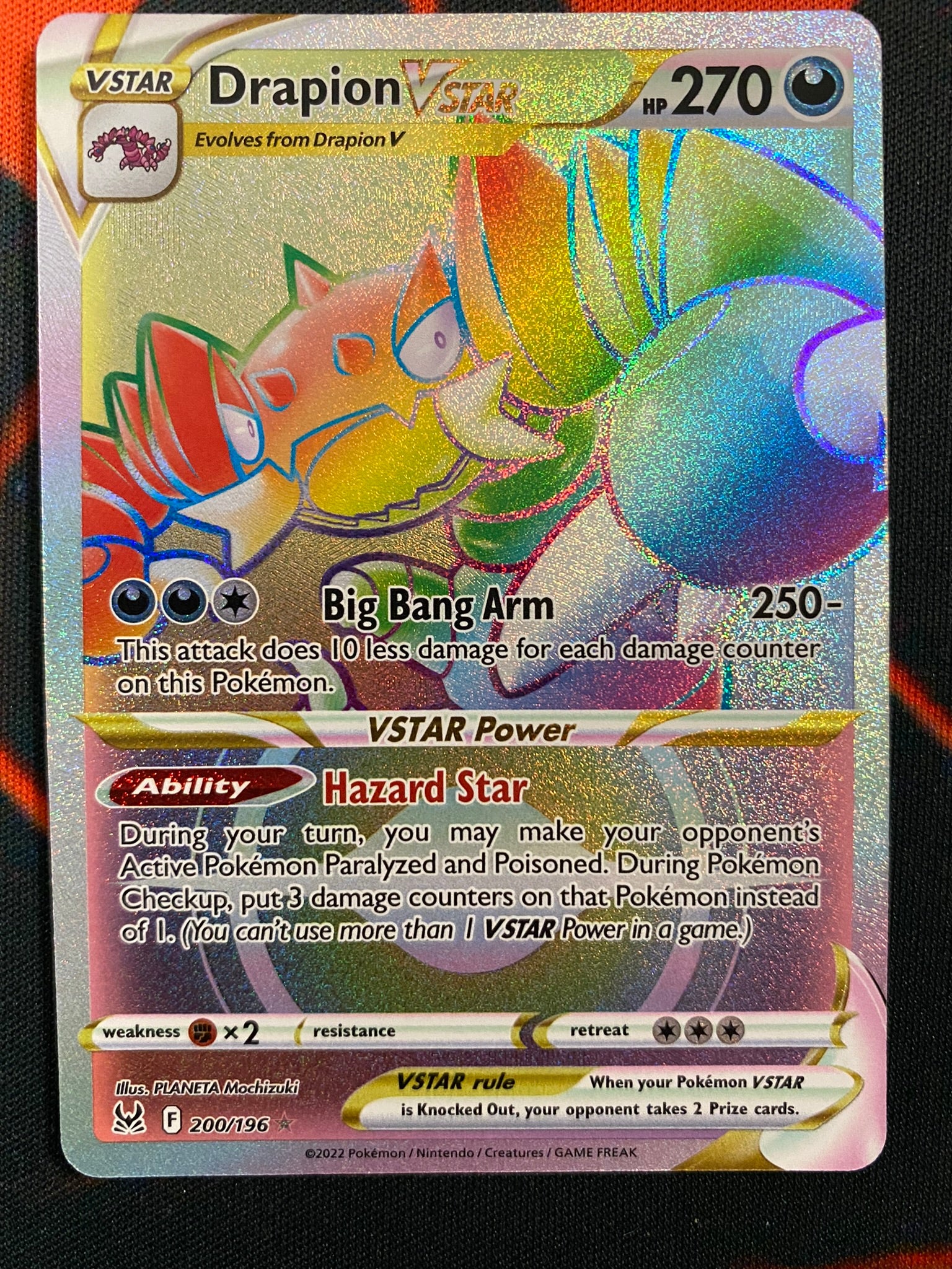 Pokemon Card Lost Origin 200/196 Drapion VSTAR Hyper Rare *MINT* Brokenvase Games Pokemon Card Lost Origin 200/196 Drapion VSTAR Hyper Rare *MINT* Brokenvase Games